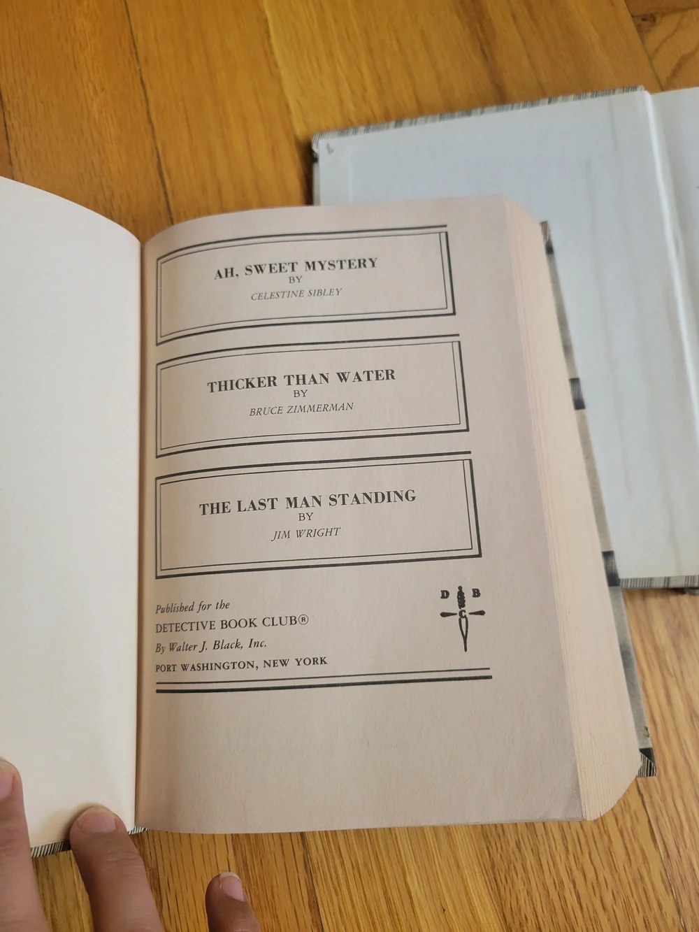 Detective Book Club Six Vintage 3-in-1 Mystery Hardcover Sweet Mystery Set Of 2